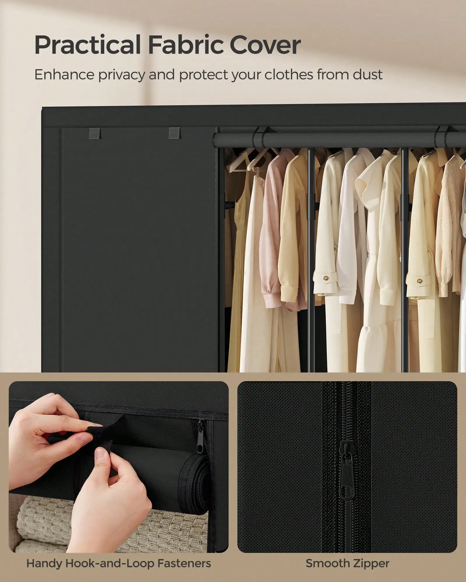Armario Portátil Resistente, M - Wardrobe Closet Portable Fabric Cover reseña y precio