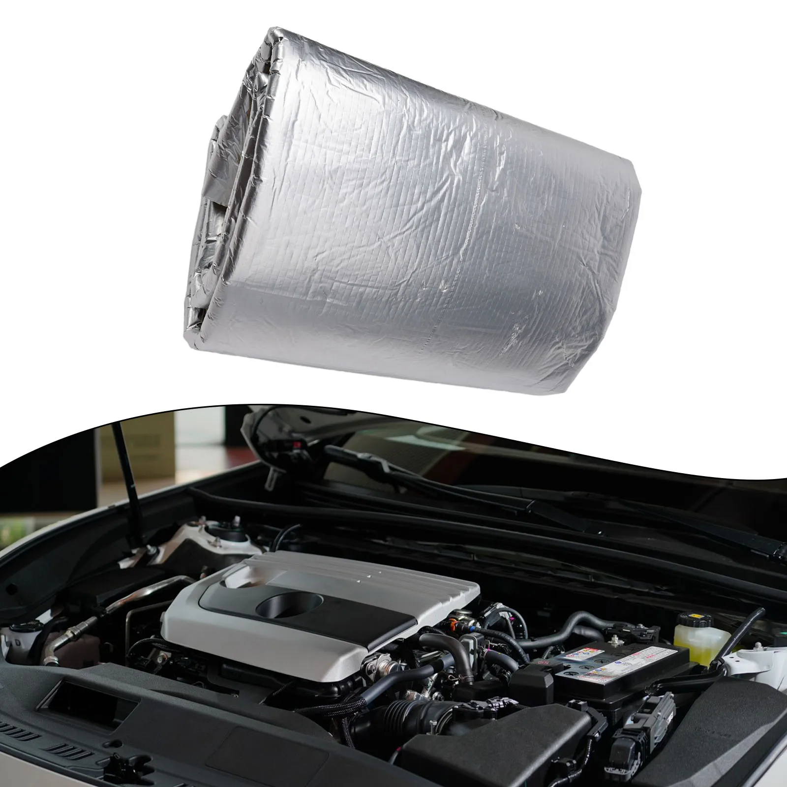 1 X1.4m 5MM Car Sound Deadener Mat Noise Bonnet Insulation Deadening For Hood Engine Sticker Absorbing Cotton Mat