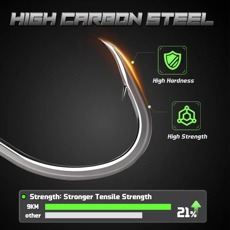 Angeln Inline Einzel haken 25 ~ 100 Stück Angeln Jigging Haken lockt Köder Inline Kreis Haken großes Auge mit Stacheldraht Salzwasser Tackle