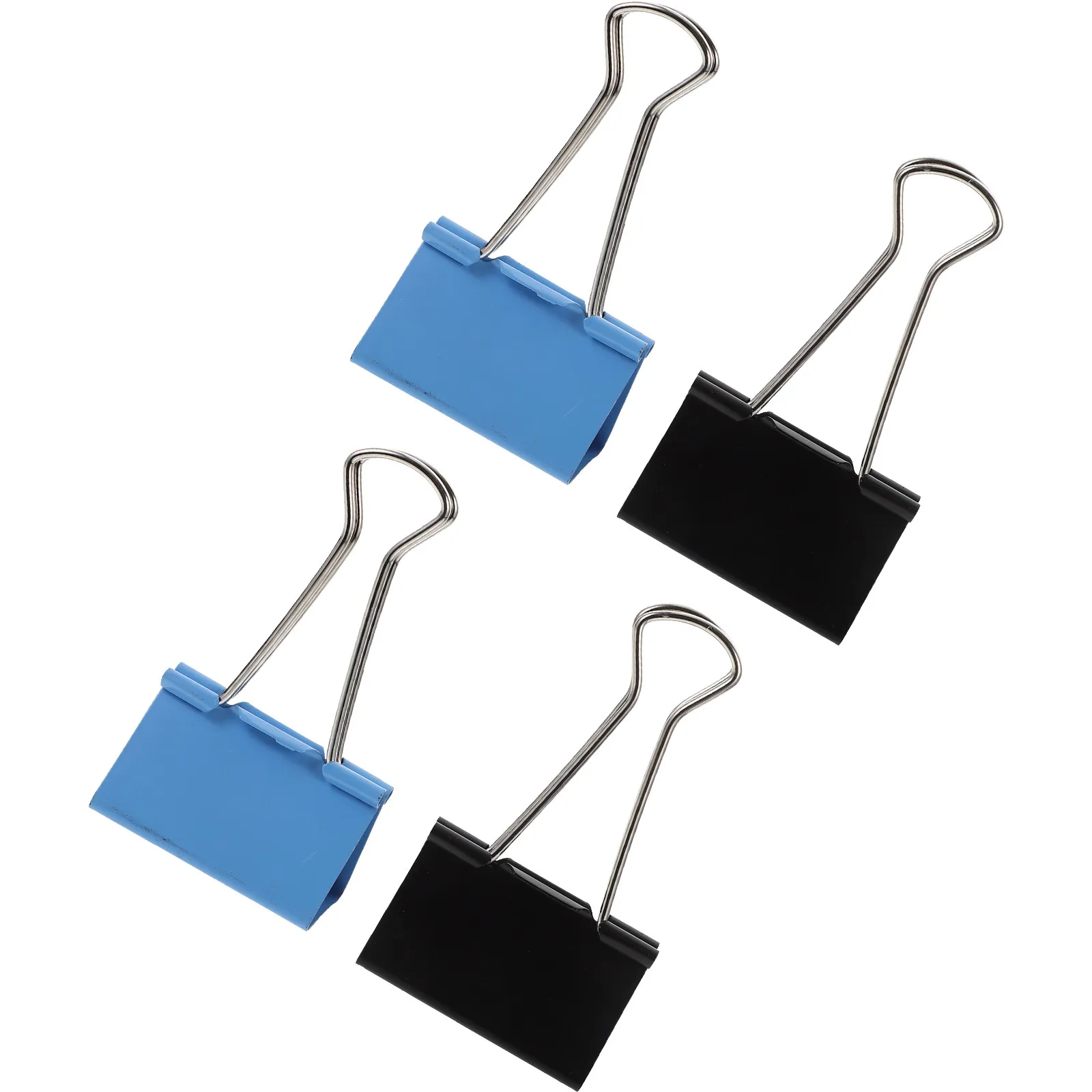 

4pcs Long Tail Clips Strong Hold Binder Clips For Office School Home Large Paper Clips, File Binder Clips, Multi-Function