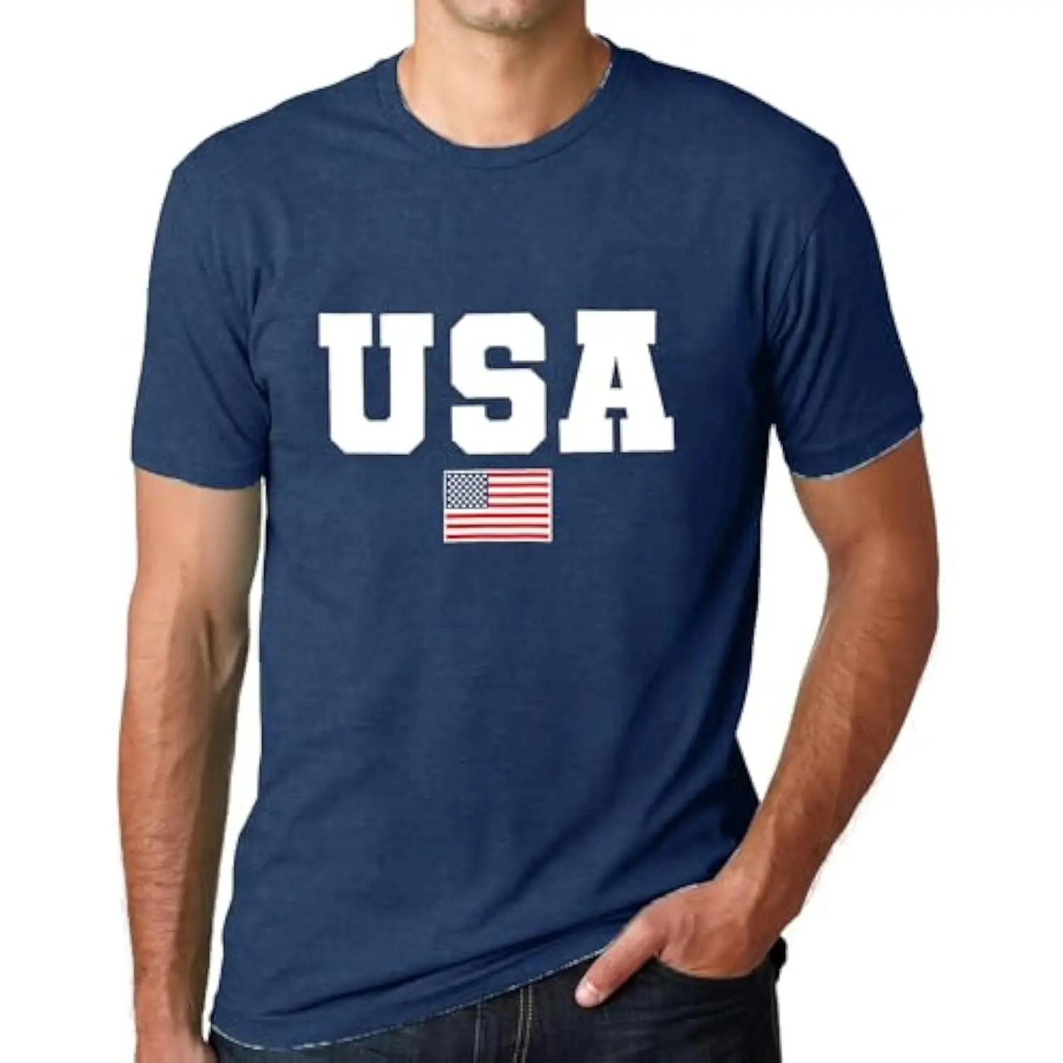 

USA 4th of July t-shirts for Men American Flag Short Sleeve Patriotic Independence Day Tee Top