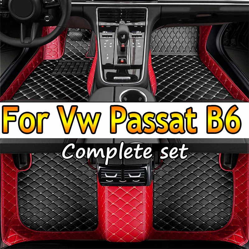 Custom Car Floor Mats for Volkswagen Vw Passat B6 2005-2011 Year Eco-friendly Leather Car Accessories Interior Details