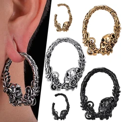 1PC Copper Skull Vine Ear Weights Hangers For Stretched Ears Gauges Ear Plugs Tunnels Body Piercing Jewelry for Women Men