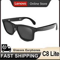 Lenovo Lecoo C8 Lite Earphone Wireless Bluetooth Glasses Headphones Light Weight Sunglasses Headset Outdoor Sports Music Earbuds