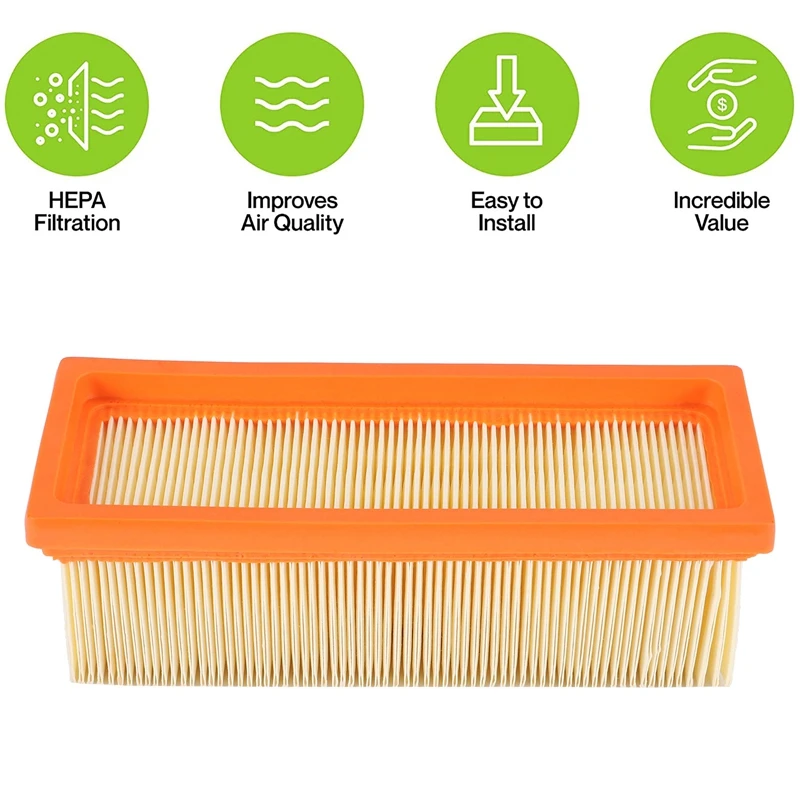 1 Pack HEPA Filter Replaces For Karcher 6.414-498.0 SE 2001 SE 3001 SE 5.100 SE 6.100 K 2801 Wet And Dry Vacuum Cleaner