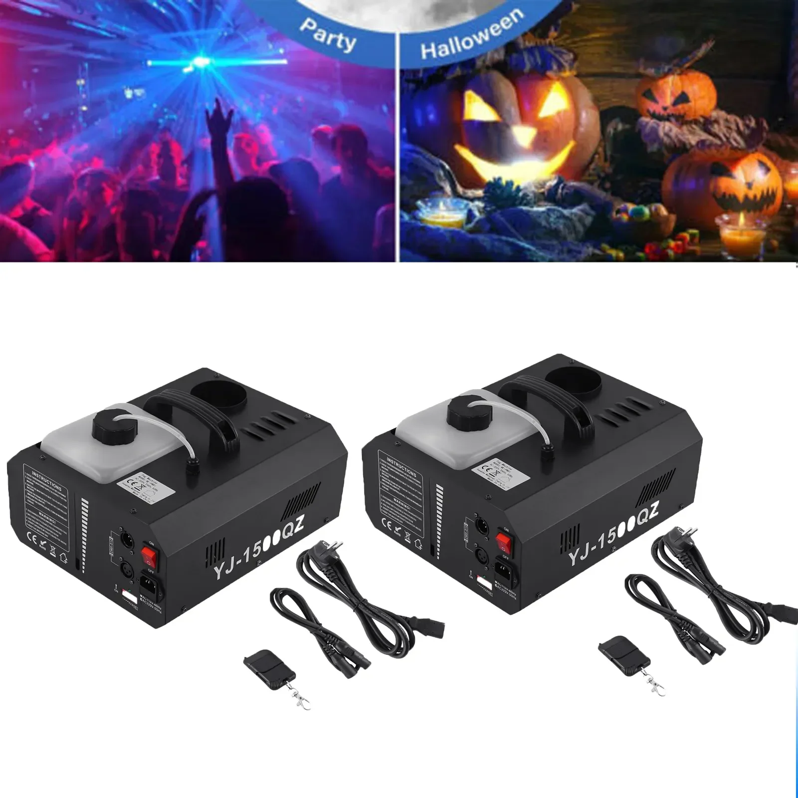 1500W Smoke Machine Professional Fog Machine Remote / Wire Control DJ Disco Wedding Fogger Machine Stage Light