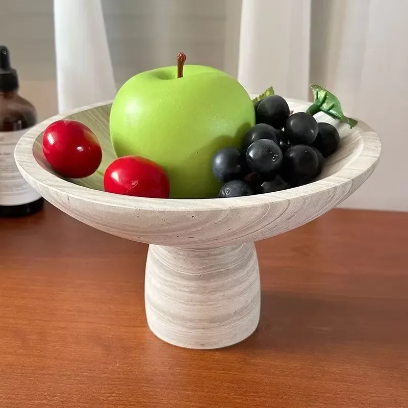 20x11.5cm Polished White Marble Tray Natural Wood Grain Modern Rectangular Serving Platter Durable Home Hotel Decor Jewelry