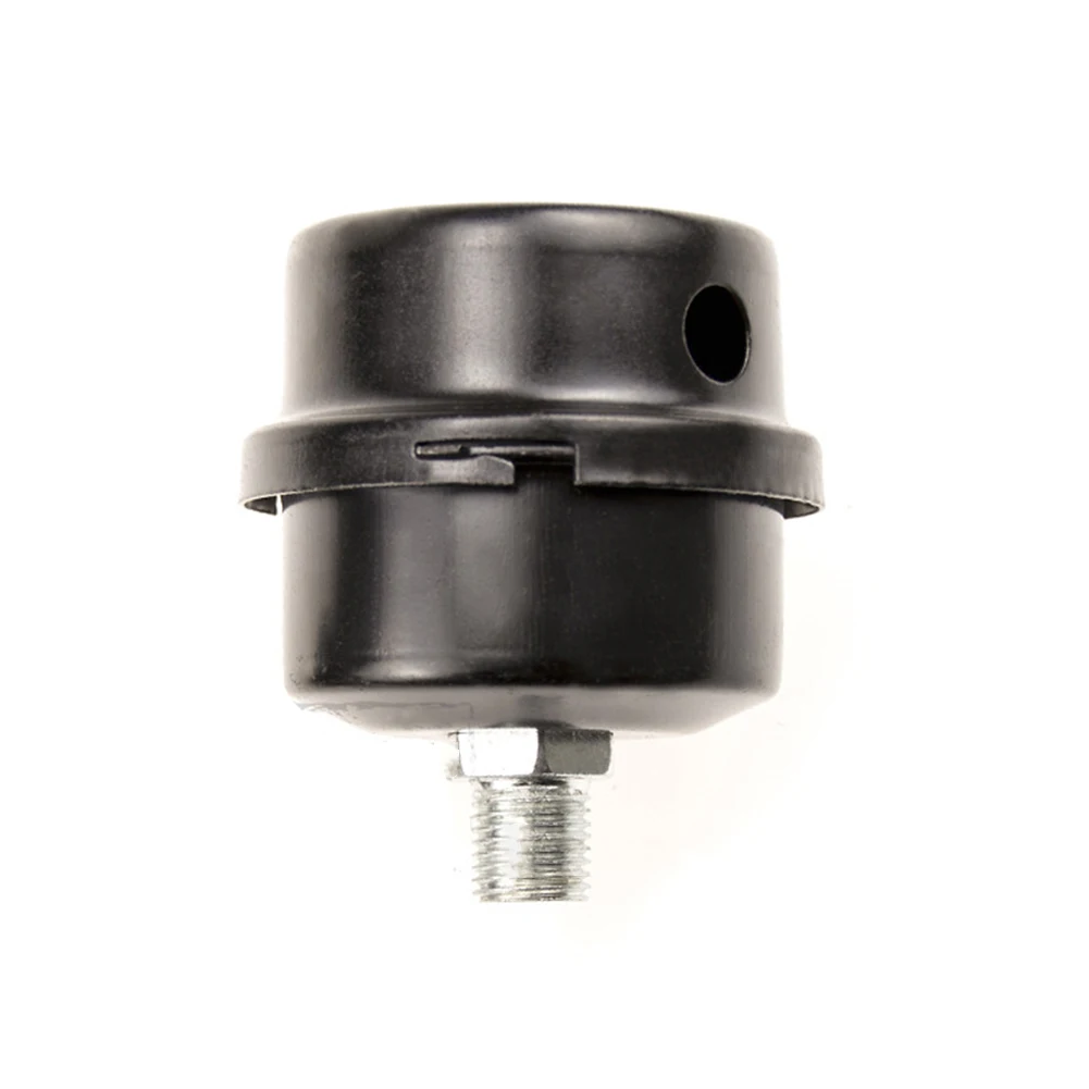 Robust Iron Muffler Compatible with Oil-free Air Compressors to Reduce Inlet Moisture Accumulation and Lower Decibel Levels