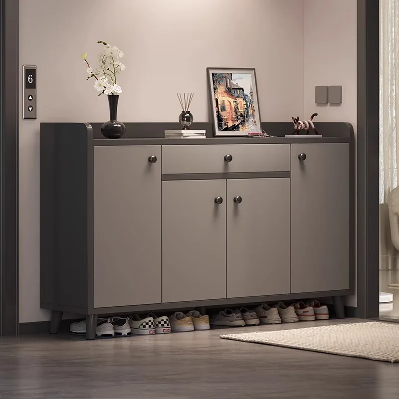 

Corridor shoe cabinet household door storage cabinet integrated against the wall locker 2025 new entry corridor entrance shoe ra