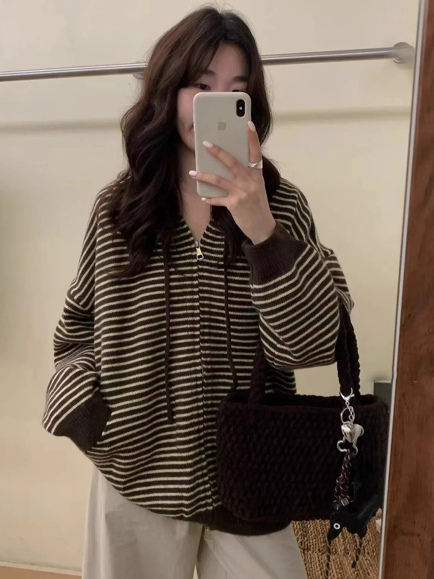 Pull à capuche rayé Chic coréen pour femmes, décontracté, confortable, respirant, toutes saisons, Faion exclusif en ligne