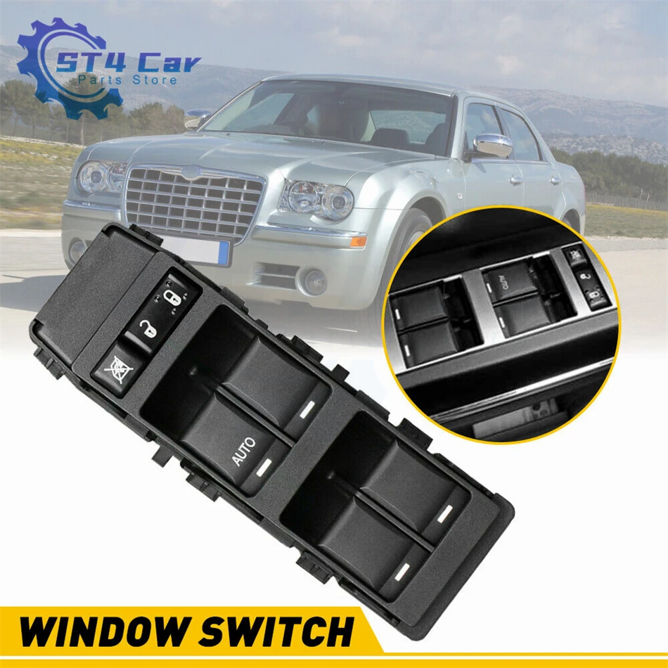 

04602780AA Front Left Driver Side Power Window Switch Dodge Chrysler Jeep Avenger Caliber Patriot