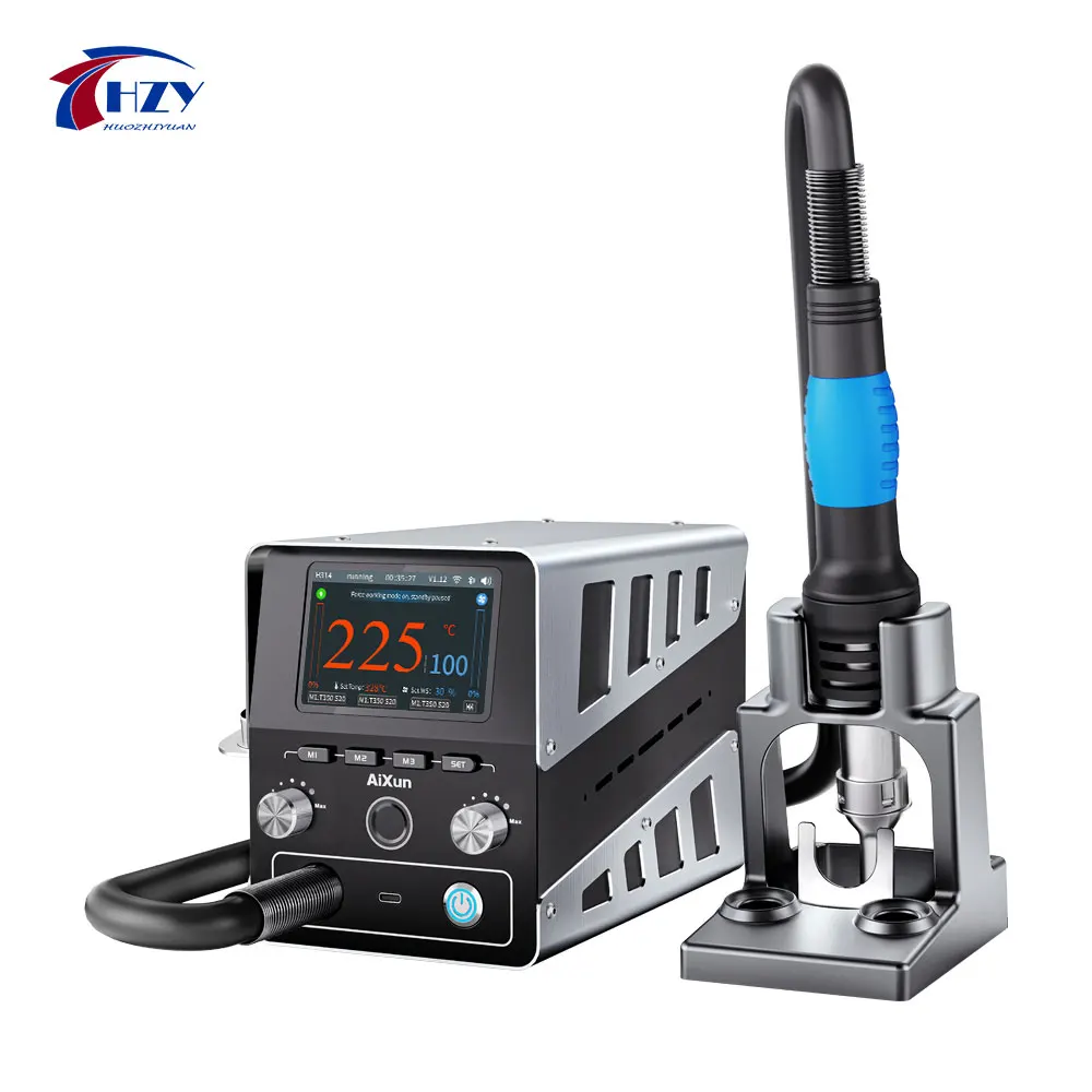 H314 1400W Intelligent Hot Air Gun Soldering Station Digital High Power BGA Rework Heating for SMD SMT Welding Repair Tool