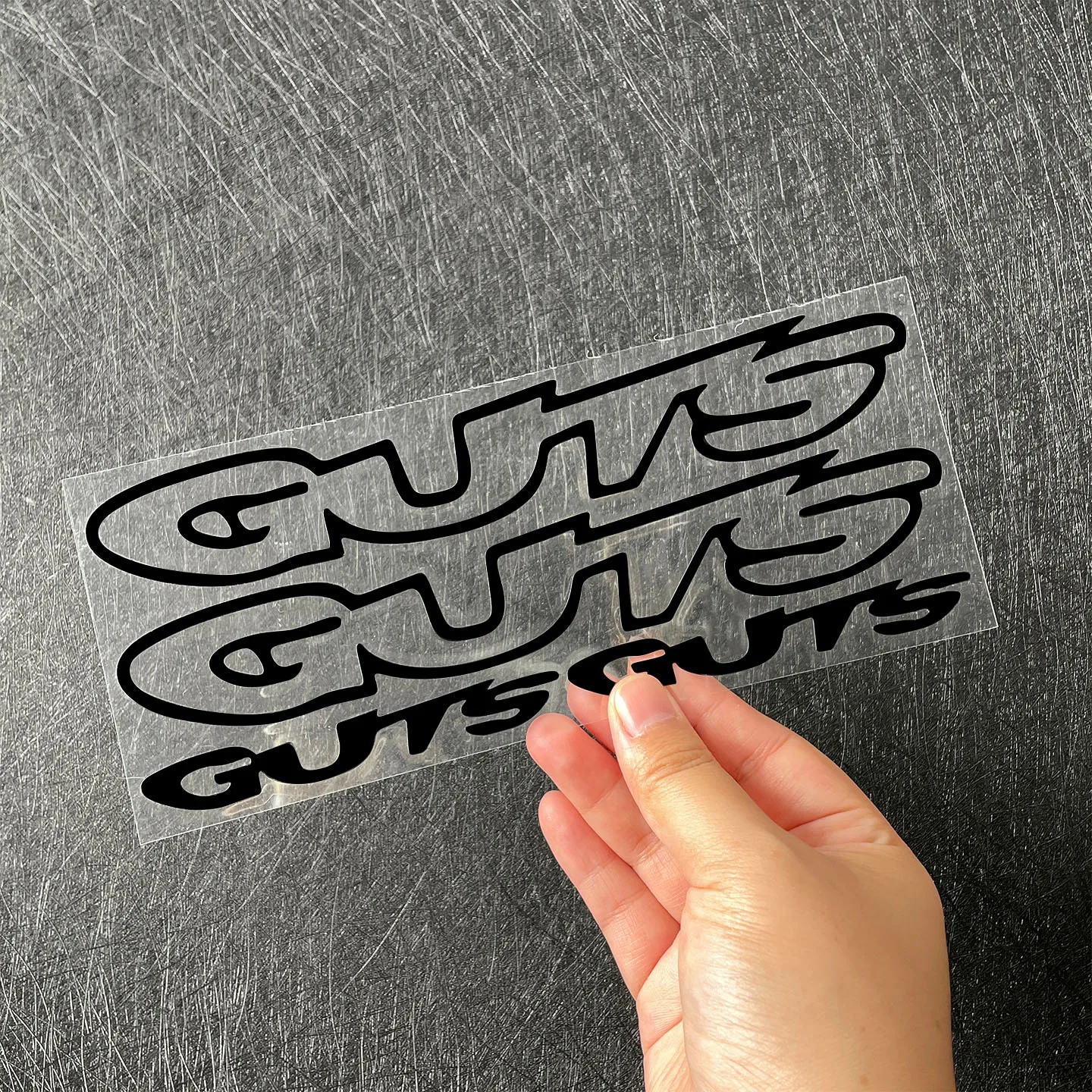 Conjunto de 4 Adesivos de Vinil com Letras GUTS para Tanque de Motocicleta, Carro, Bicicleta e Capacete
