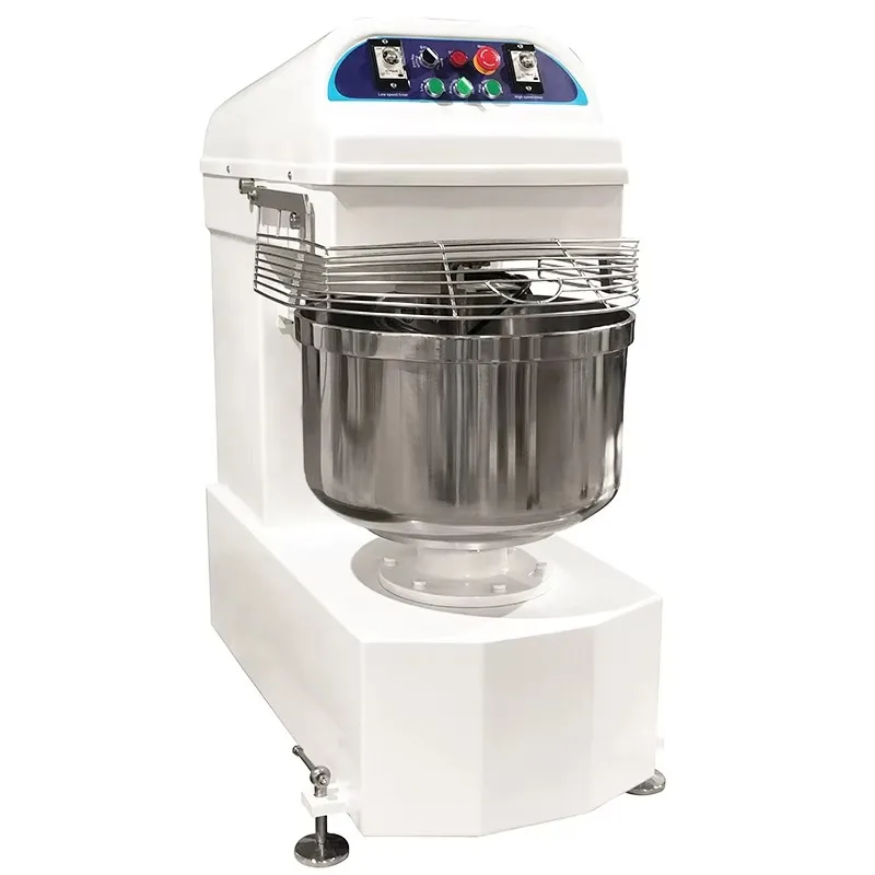 New 80L 25kg Commercial Electric Flour Dough Cake Spiral Mixer Dual Motor Bakery Equipment for Kneading Custom