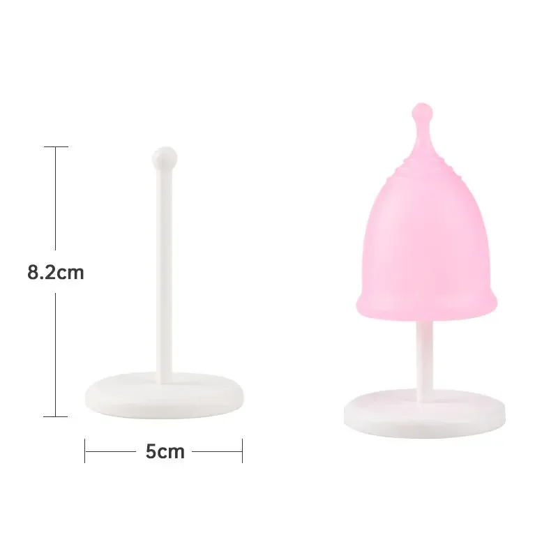 Feminino Menstrual Cup Holder, Mensal Cup Drain Rack, Display Rack de plástico, produtos fisiológicos, 1Pc