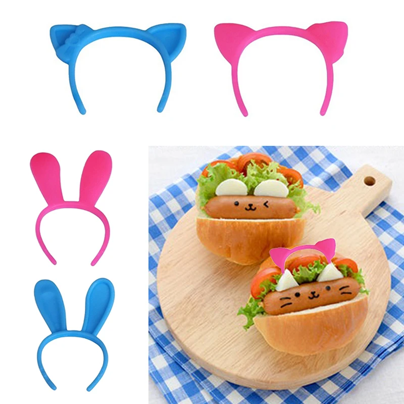 10 buah alat dekorasi Bento kotak Bento makan siang hiasan kepala makanan dekorasi atas Sandwich prasmanan untuk dekorasi Bento