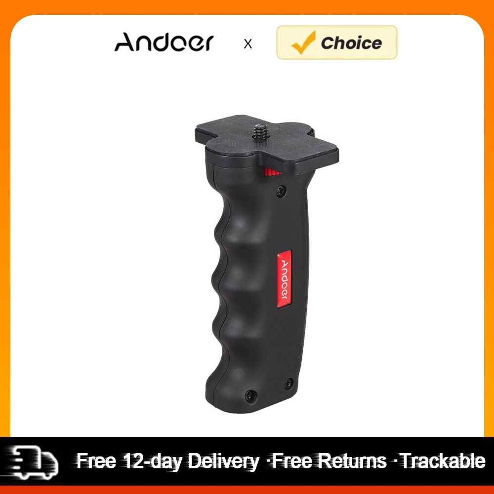 Andoer Cross-shaped Mini Universal Handheld Grip Handheld Stabilizer Holder with 1/4\