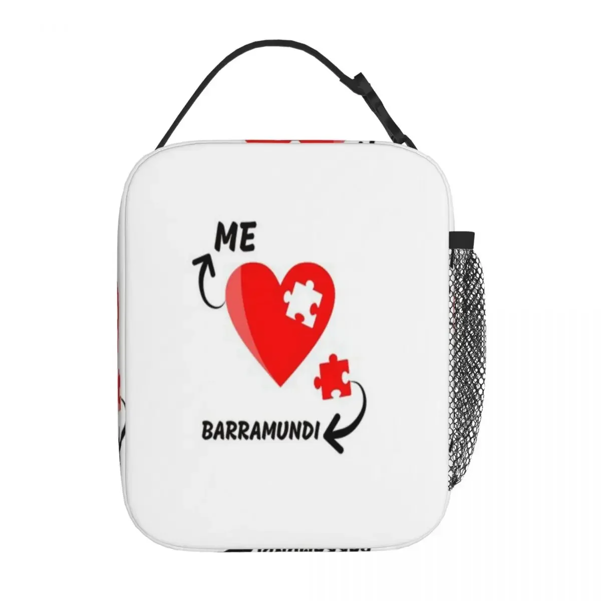 Hot Sale I Love Barramundi - Australian Traditional Foods Compact Style Lunch Carrier Weight Loss Diet Large Lunch Bag