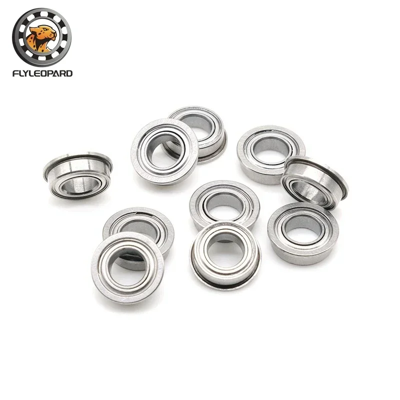 SF606ZZ Flange Bearing 6x17x6 mm 2PCS Double Shielded Stainless Steel Flanged SF606 Z ZZ Ball Bearings SF606Z F606 Z