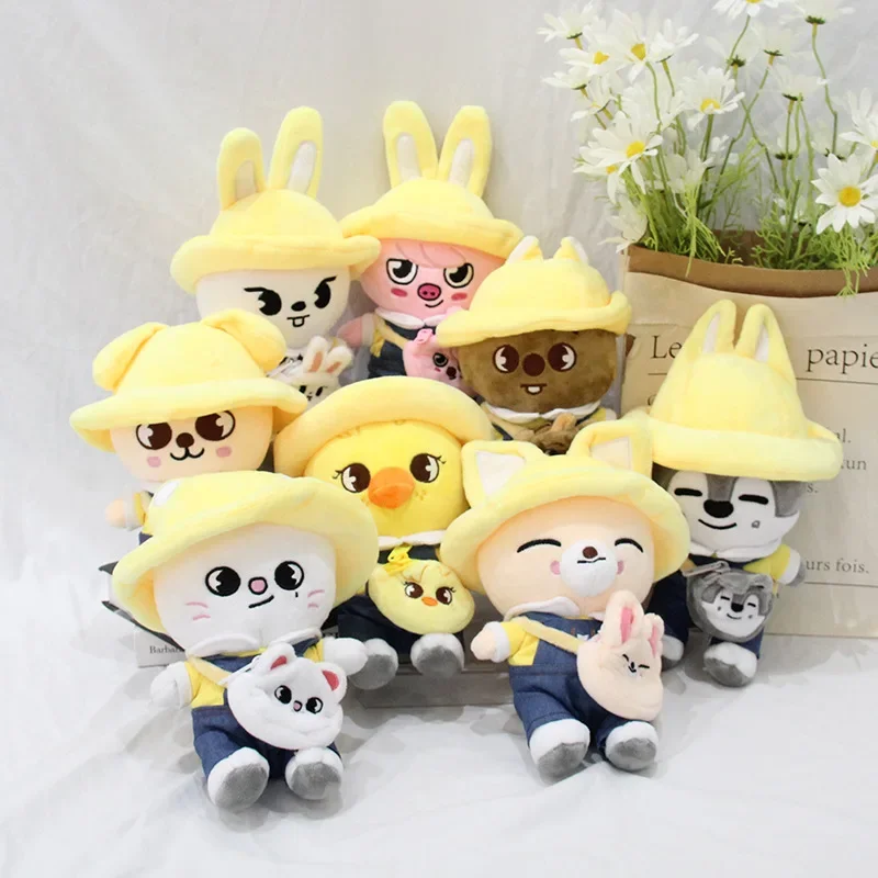

Kawaii Stray Kids New SKZOO Sitting Cowboy Strap Plush Toy Cartoon Plush Animal Doll Companion Toy Room Decoration Children