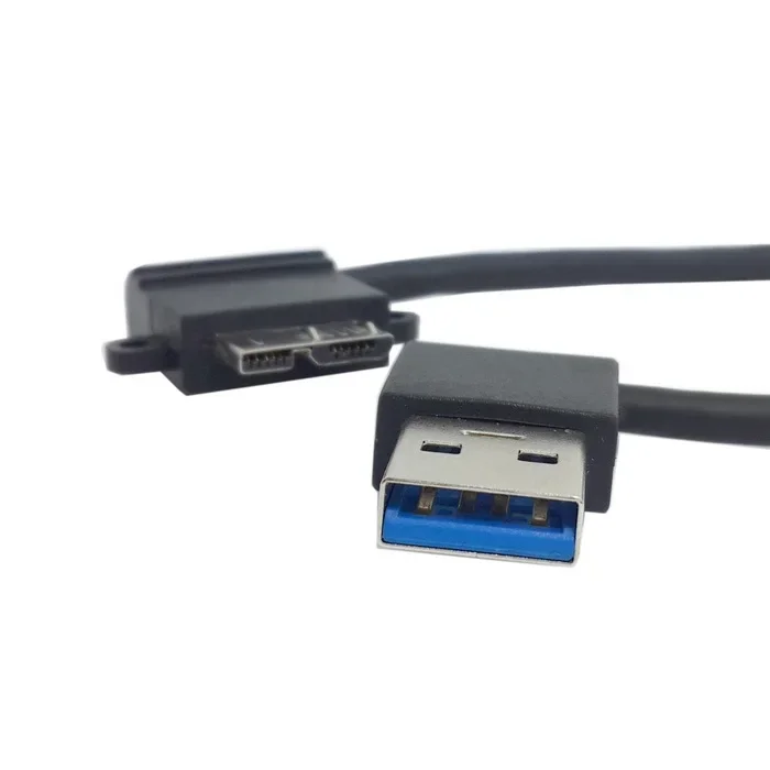 25cm 90 degree Left angled USB3.0 Male to Micro B Male 90 degree left angeld hard disk cable