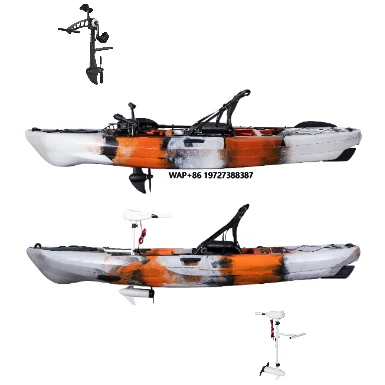 

Wholesale Single Seat 3.16 Meter Kayak Sit on Top Fishing Kayak Rowing Boat Sea Kayak with Electric Motor and Pedal Drive