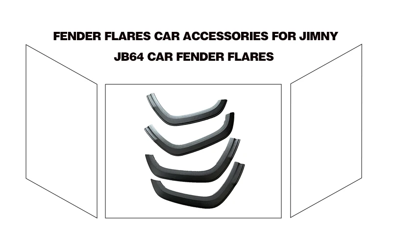 4x4 Car Fender Flares 4x4 Offroad Accessories For Suzuki Jimny JB64 Car Wheel Arch