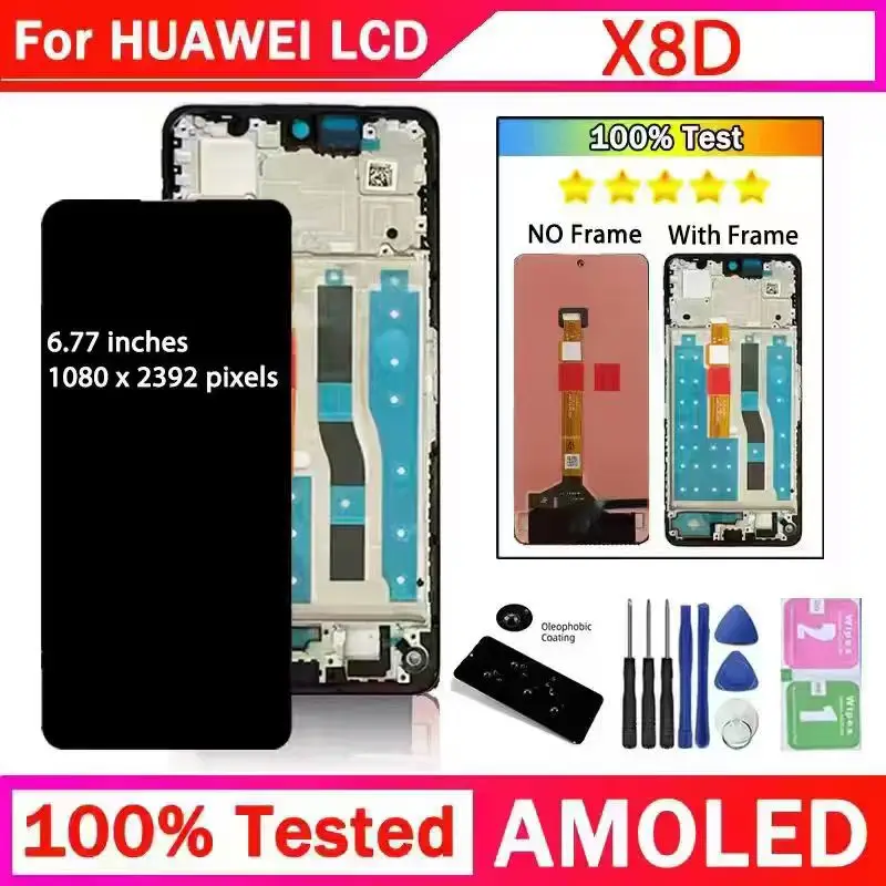 677“new-amoled-for-honor-x8d-lcd-lna-lx2-lna-lx3-display-screen-touch-digitizer-assembly-for-honor-x8d-display-replacement