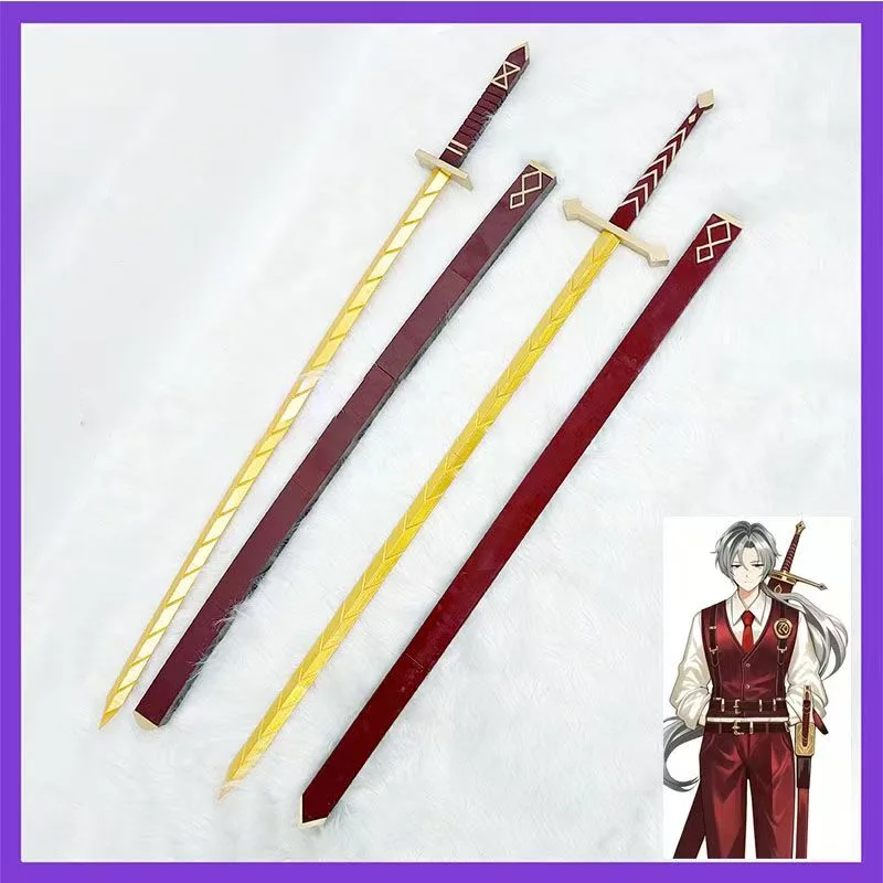 Game Limbus Company Lucio Cosplay Prop Curved Sword For Role Play Sword Halloween Christmas Fancy Party Costume Accessories