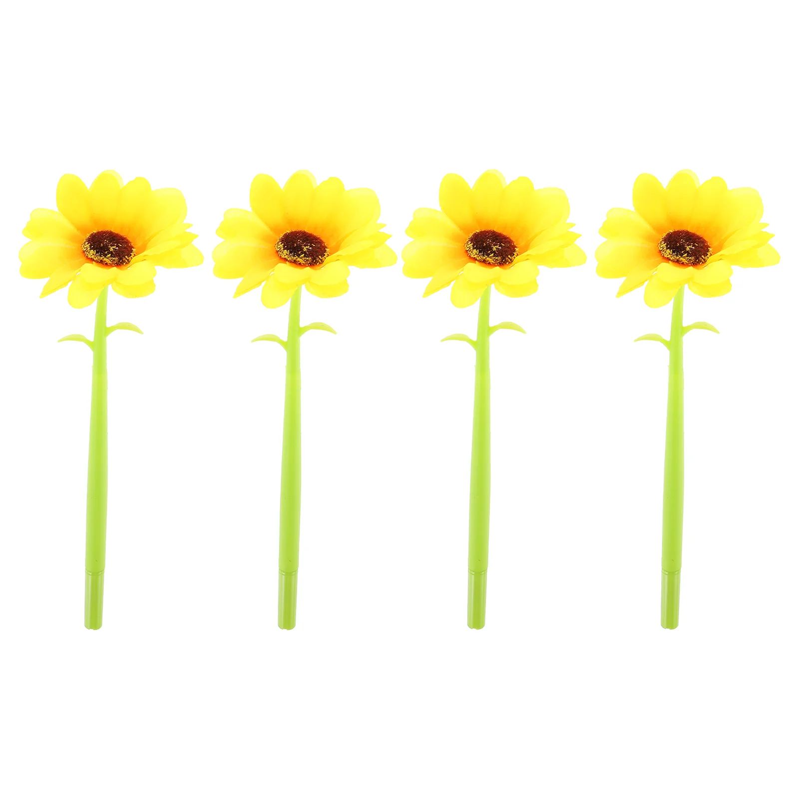 

4Pcs Simulated Sunflower Writing School Pen Smooth Writing School Pen Office School Pen Covered School Pen for Home Office