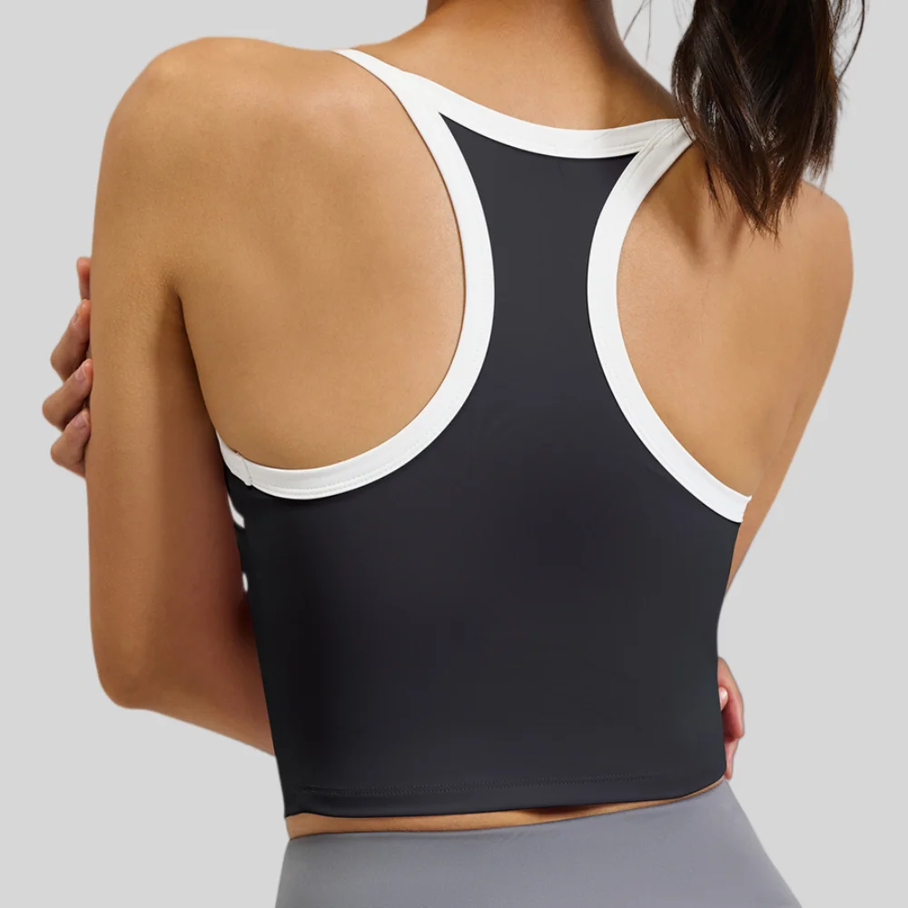 Women Yoga Gym Bra Vest Shockproof Sports Fitness High Stretch Top Beautiful Back Tights Halter Top