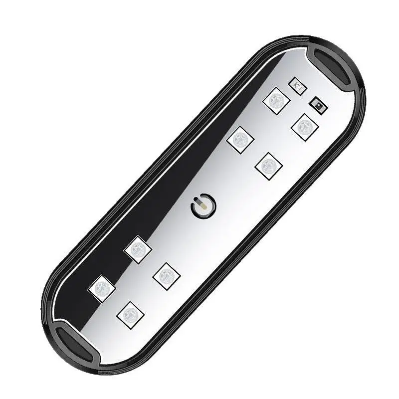 2pcs/set Wireless USB Rechargeable Led Flashing Light For Car Door ABS Entrance Rails Illuminated Car Entrance Lighting