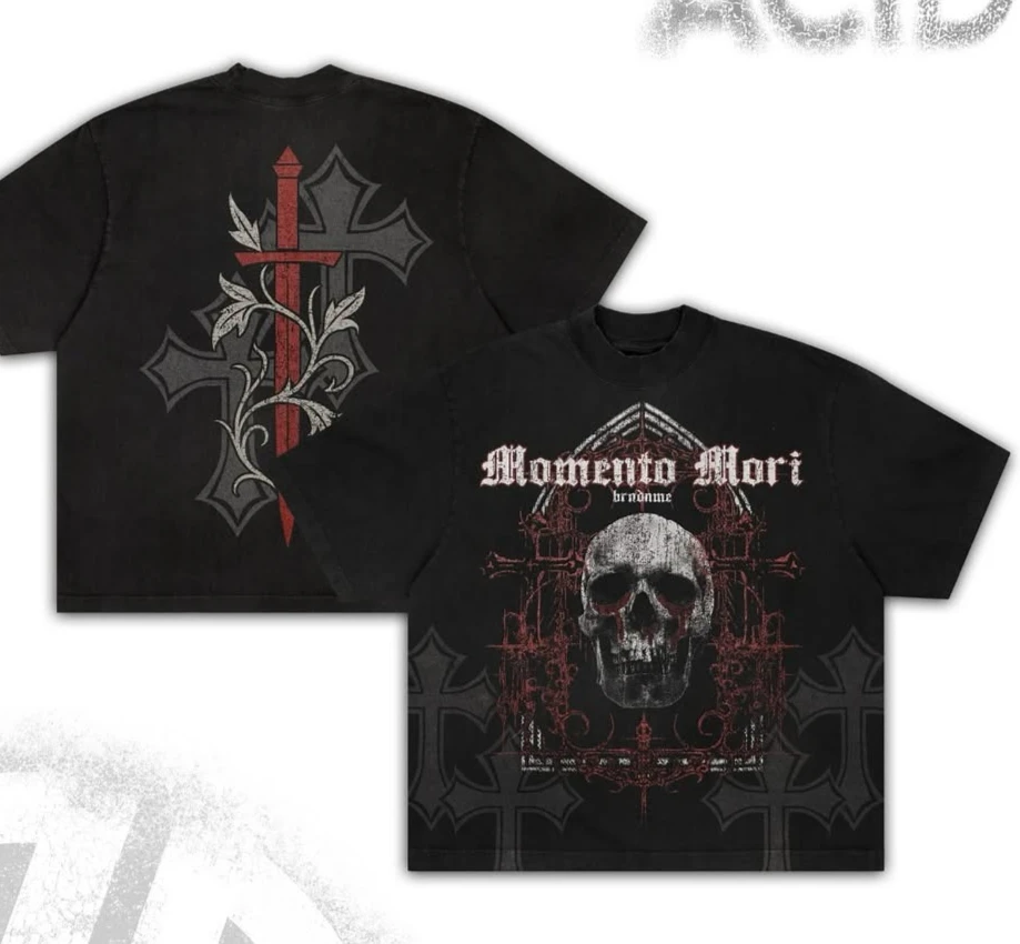 

Dark Hope Sacred Symbol Goth Unisex Tee Oversize Heavy Cotton Boxy Crop Top Lonely Shadow Mystic Art Print Cyber Streetwear