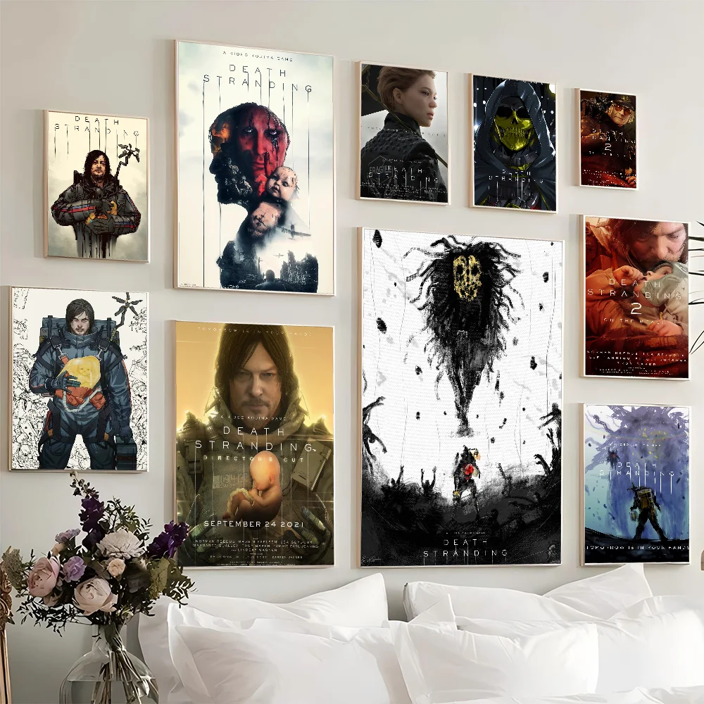 

Game TV Death Stranding Classic Movie Posters Vintage Room Bar Cafe Decor Nordic Home Decor