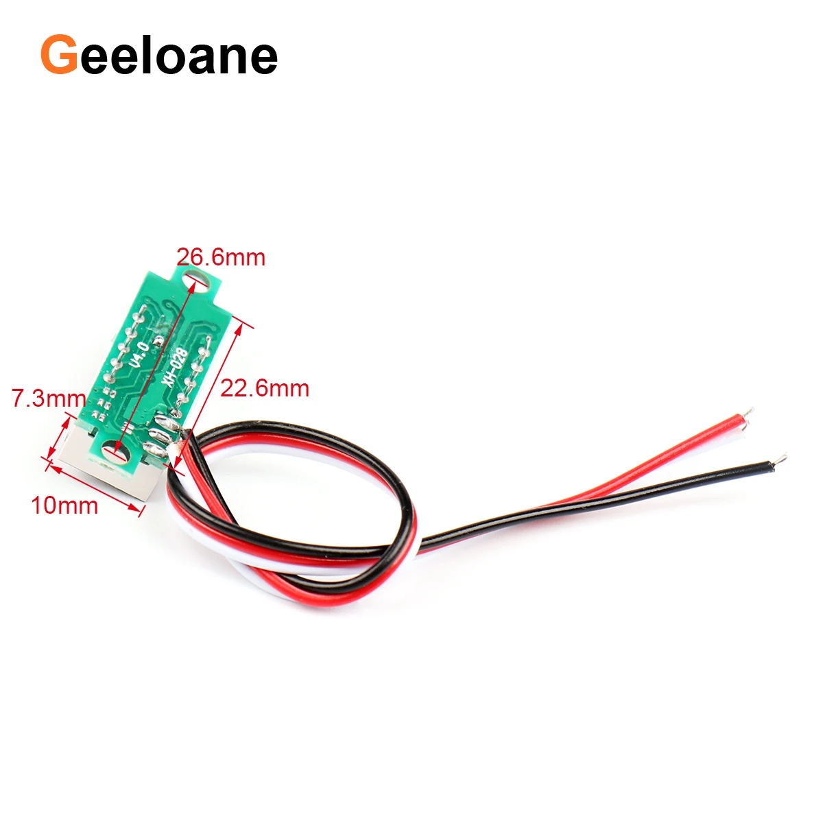 0.28 "Mini LED الفولتميتر الرقمي تيار مستمر 0-100 فولت 3 أسلاك 3 أرقام الجهد عداد لوحة عرض متر لتقوم بها بنفسك شاشة ديجيتال الفولتميتر