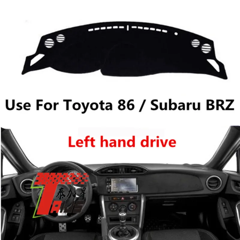 Taijs Left Hand Drive Anti-UV Car Dashboard Cover Dash-Mat for Toyota 86 Subaru BRZ 2014 2015 2016 2017 2018 2019 Polyester