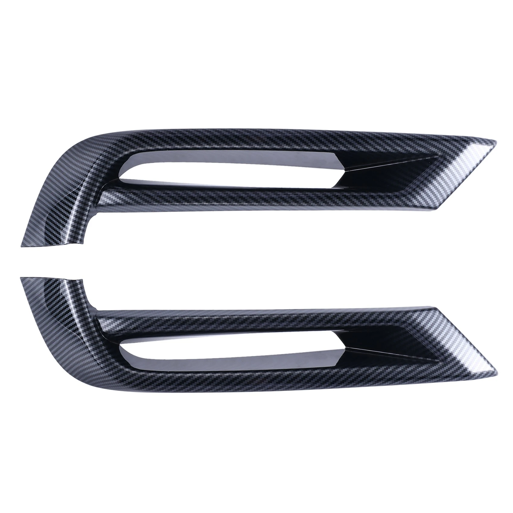 Car Carbon Fiber Front Bumper Lower Grille Trim Strips Fog Light Frame Cover Trim for Honda HRV HR-V XRV XR-V 2022 2023