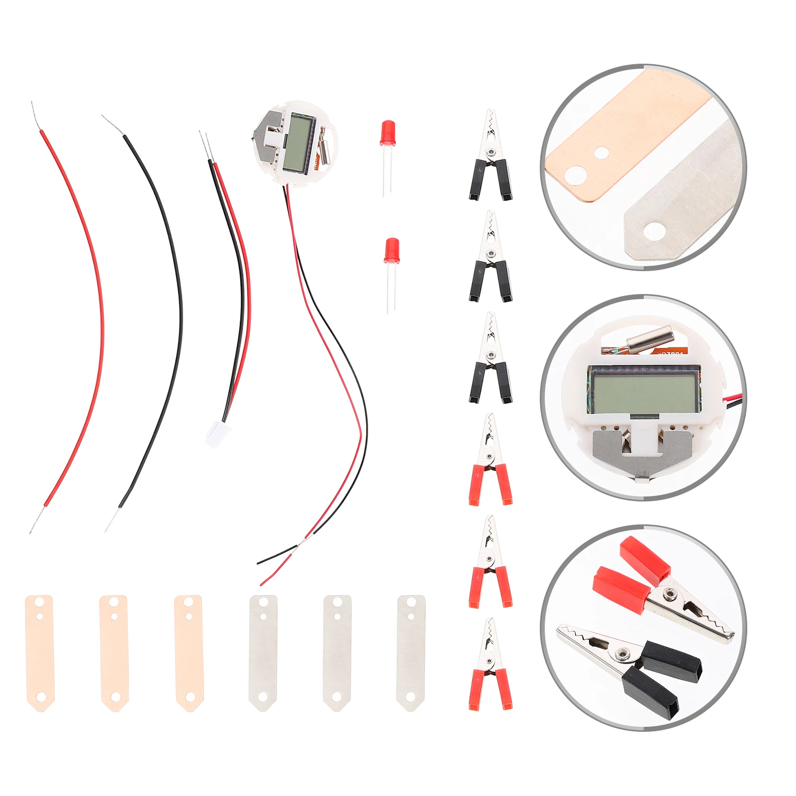 

2 Sets Generation Experiment Electronics Kit Suite Lemon Science Experiments for Kids Metal Kits