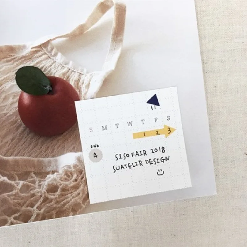 Suatelier Square Circle Triangle Stickers Junk Journaling Craft Supplies Korea Origin Mark label Sticker Scrapbook Material