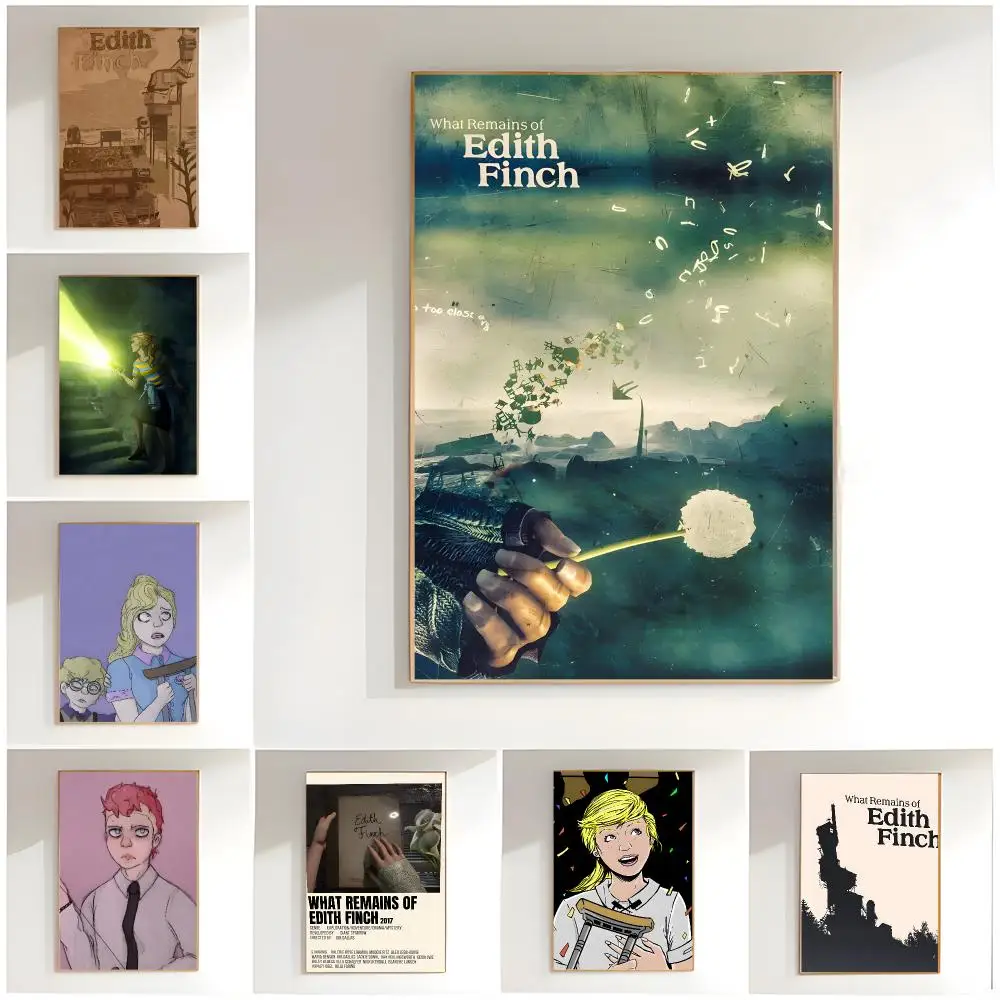 puzzle game narrative game W-What Remains of Edith Finch Poster Classic Wall Art  Home Decor  Peel and Stick Unframed