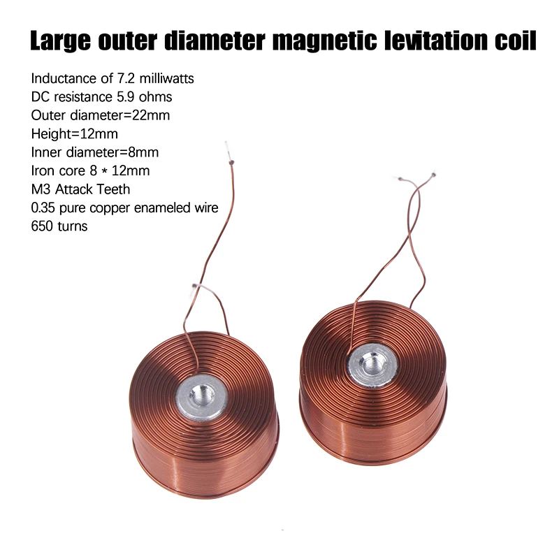 Magnetic Levitation Coil Copper Coil 22*12mm Fitting For DIY Accessories