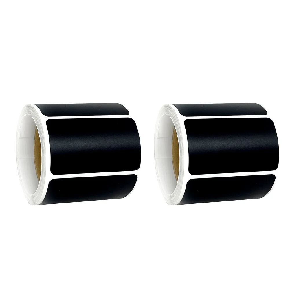 

2 Rolls Waterproof Sticker Bottle Labels for Containers Clear Jar Kitchen PVC Simple Design Practical Seasoning