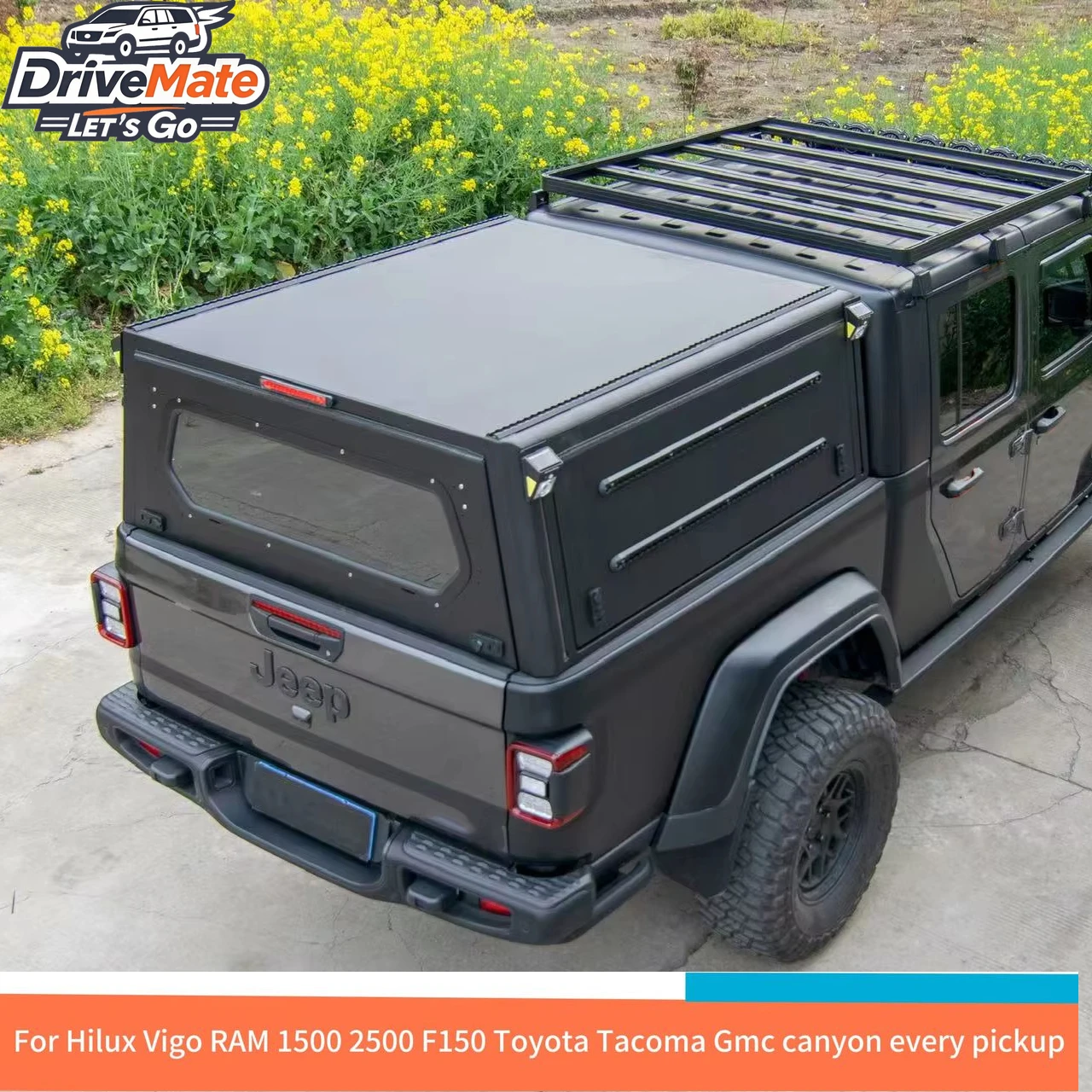 

Aluminum Waterproof 4x4 Pickup Truck Canopy for Tacoma Isuzu Silverado and NP300 Steel Truck Topper Car AccessoriesHilux