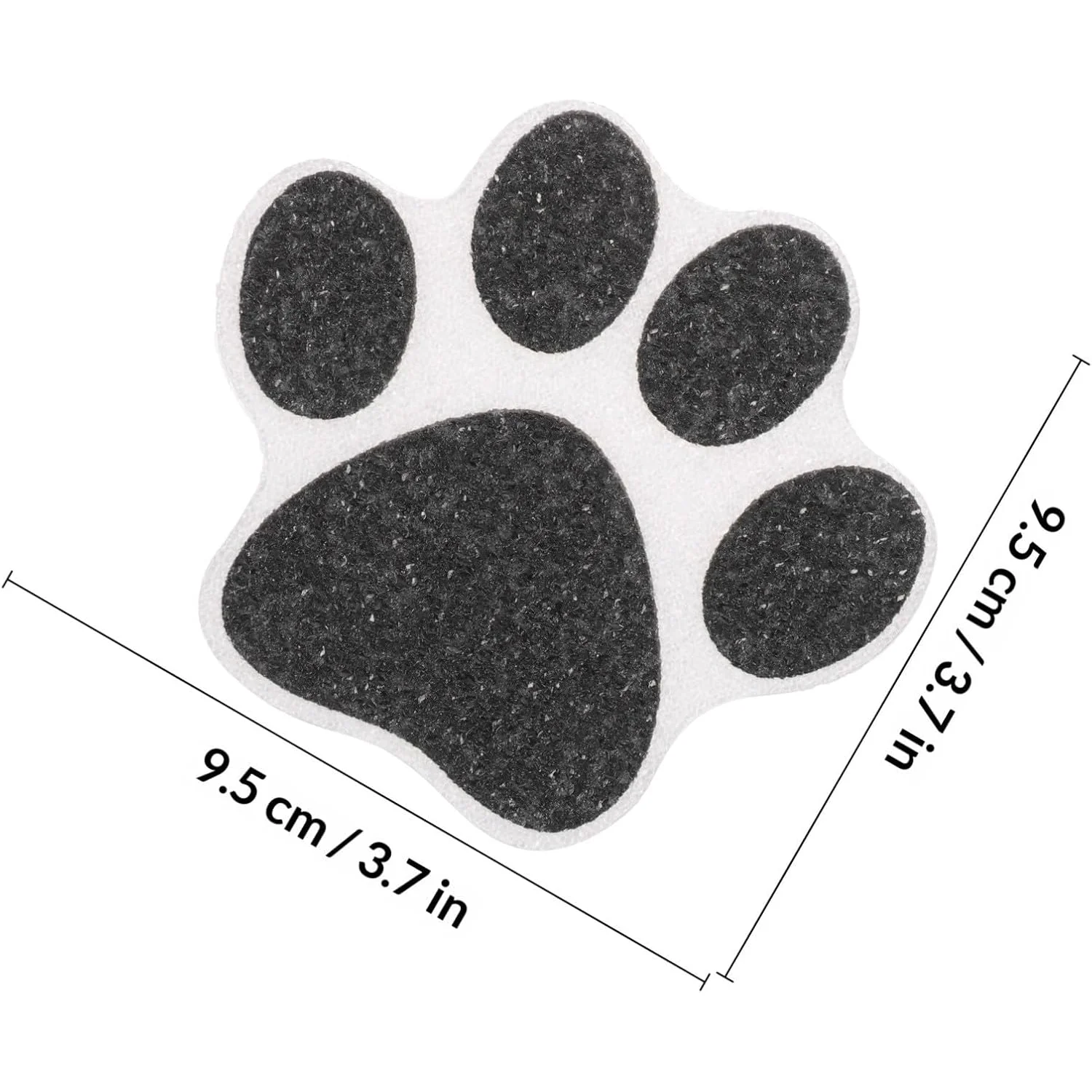 10pcs Frosted Anti-Slip Bathtub Stickers Shower Floor Stickers Cat Paw Shaped Stickers Suitable for Bathtub Bathroom Pool