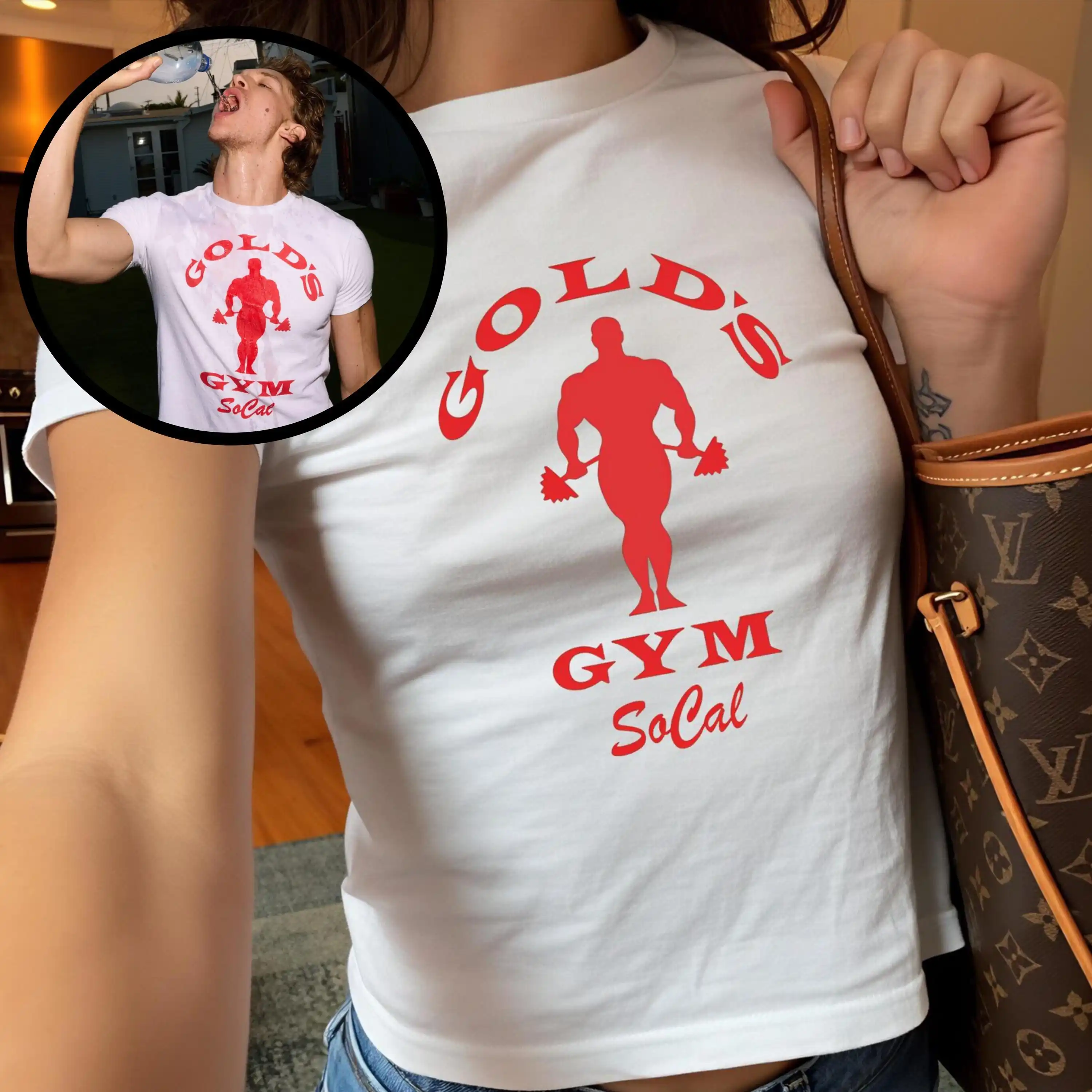 

Y2K Style Shirts, Pure Cotton Shirts for Both Men and Women, Adults and Children, and Parent-child Outfits for Gym Fans