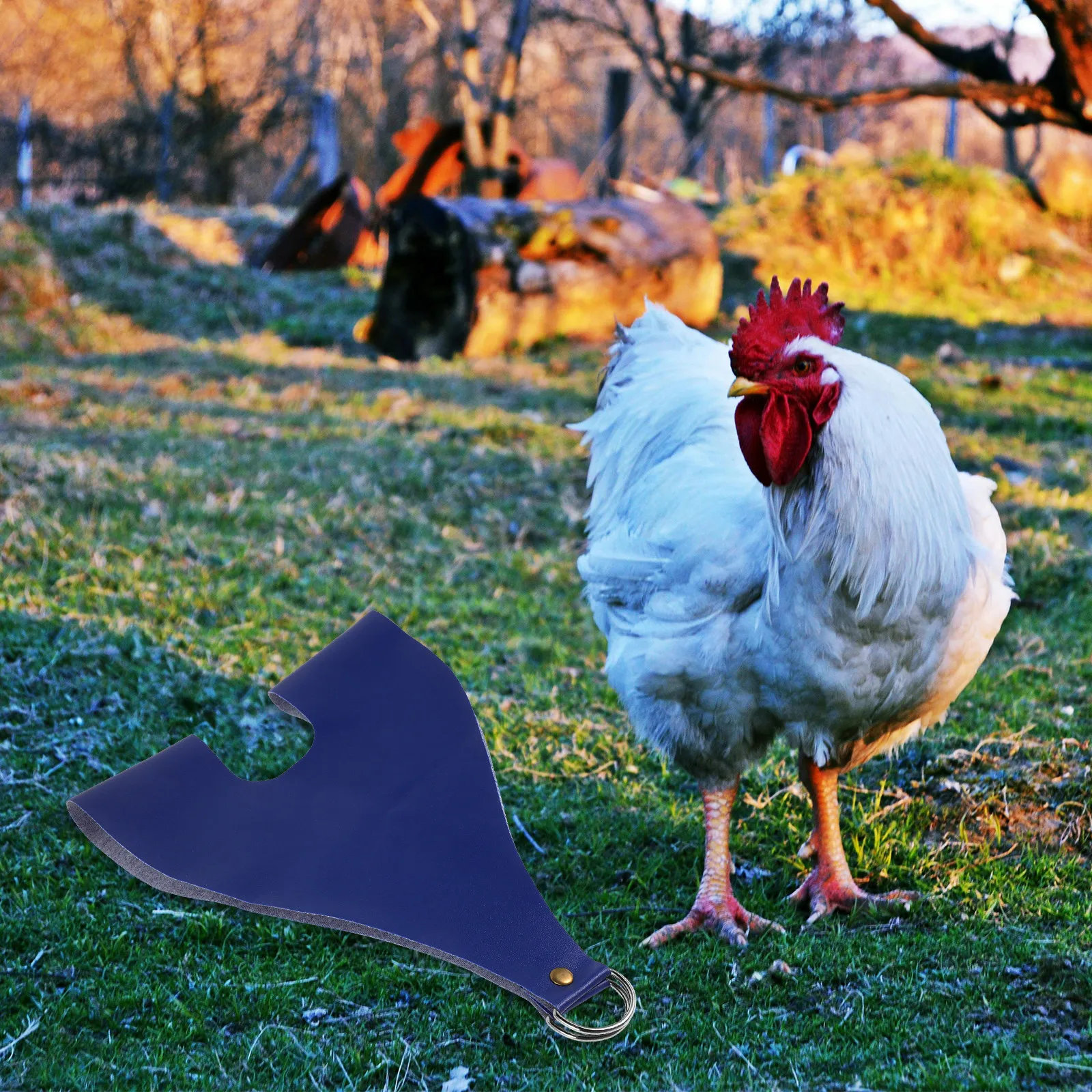 Chicken Holder Bag Sling Carry Bag Comfortable PU Portable Chicken Carrier for Rooster Hen Catching Transport Weighing view 3