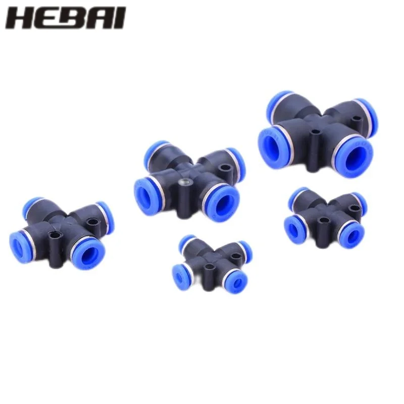 HEBAI Pneumatic Fitting Pipe Air Connector Tube Quick Release Fittings Water Push In Hose Plastic 4/6/8/10/12/14mm PU Connectors