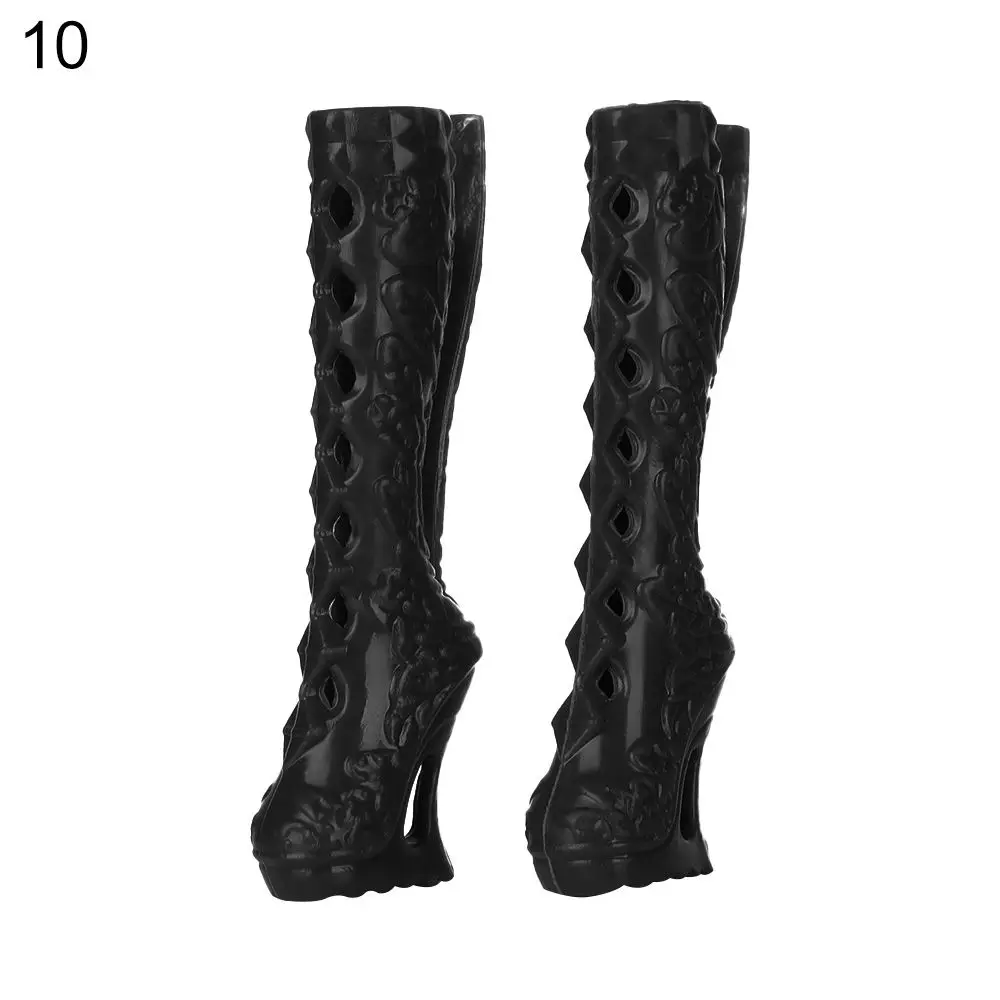 13 Styles Foot Length 2.2cm Female  Shoes Socks Long Knees Boots Accessories Hero Dolls Boot