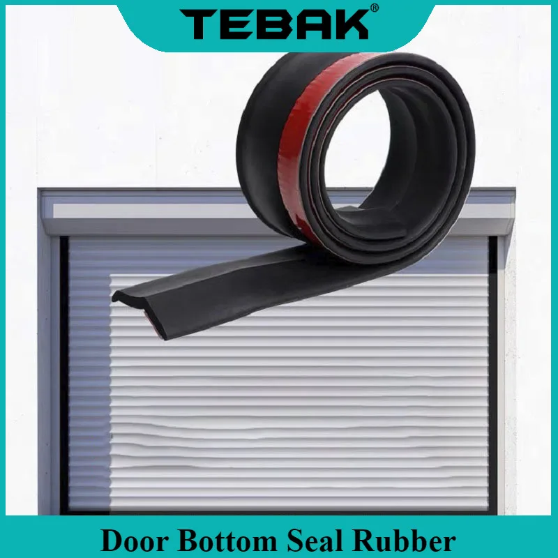 

Door Bottom Seal Rubber Block Anti-rat Roller Shutter Door Sealing Strip Flip Seal Waterproof Garage Shutter Door Bottom Seal