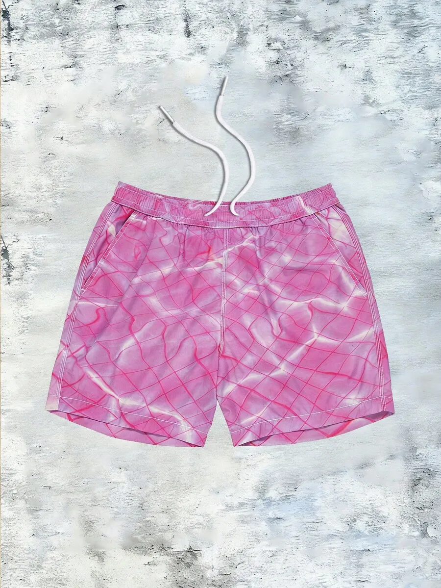 

Mens Printed Casual Shorts For Swimming Surfing Fitness Holiday Waterpark